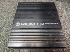 Pioneer GM 2000 VIntage Car Audio Stereo Amplifier Not Tested As Is