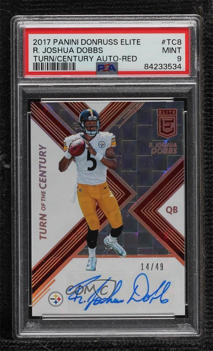 Joshua Dobbs Panini Donruss Elite Turn of the Century Autographs #TC8 Red