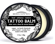 Body Candy Tattoo Aftercare Balm Cream Old and New Tats Brightener 1.7oz