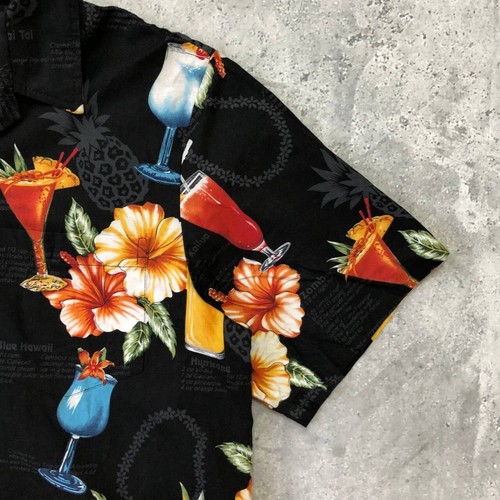 Vintage 90s RJC Hawaiian Short Sleeve Button-Up Shirt Size L - Picture 5 of 7