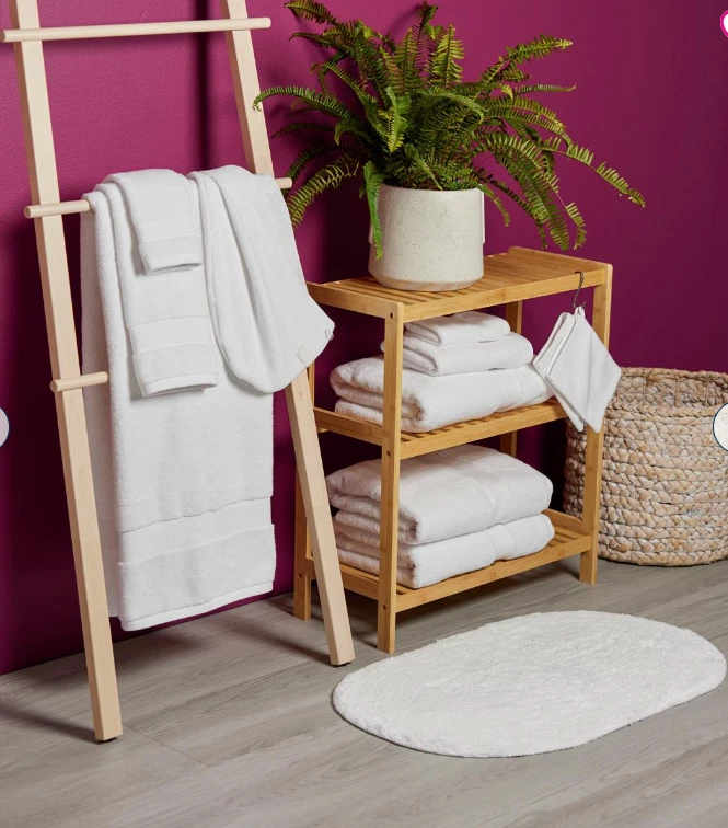 *Joy CleanBoss 美国种植棉 12 件套毛绒毛巾套装带浴地毯 - 绿色 — 第 4/4 张图片