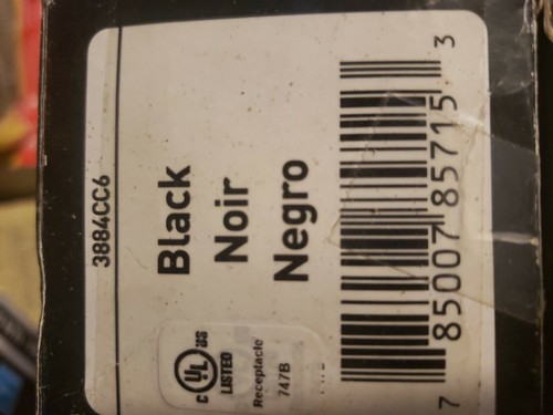 Pass & Seymour ~30A Range Outlet Surface Mount Blk. AL/CU 125/250V 3P 4W 3884CC6 - Picture 3 of 3