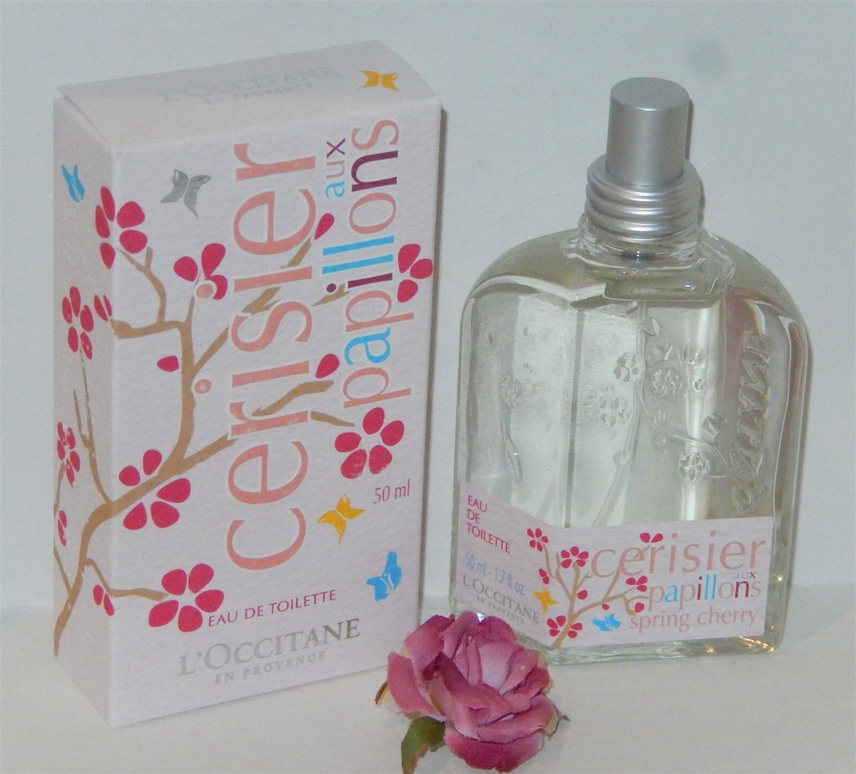 L Occitane Spring Cherry Eau De Toilette 1.7 FL Oz 50 Ml for