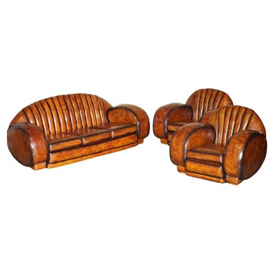 EXQUISITE ANTIQUE ART DECO 1920'S RESTORED BROWN