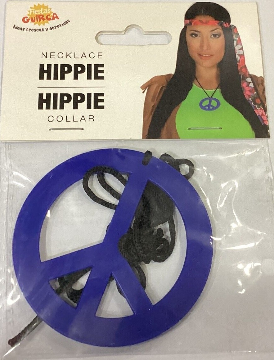 Collana Con Simbolo Della Pace In Stile Hippie VASSAGO, Gioiello In Acciaio Inossidabile Con Simbolo~p146835272