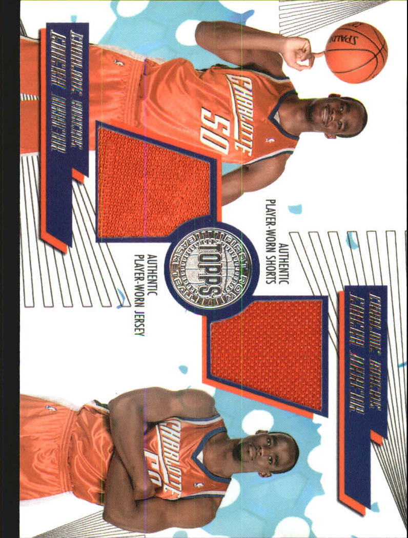 Maglia 2005 06 Topps prima fila PTP Dual Relics #EO2 Emeka Okafor 140 NM MT