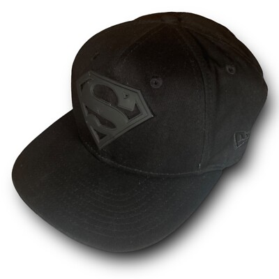 Superman DC New Era Mütze mit geradem Visier Snapback Schwarz 9fifty Baumwolle