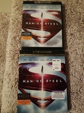 MAN OF STEEL 4K Ultra HD + Blu-ray+Rare OOP Slipcover. 
