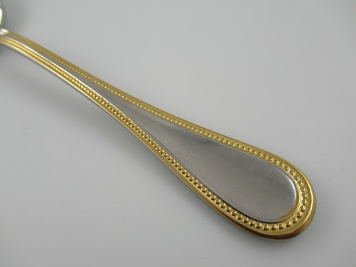 Teaspoon(s) BEADED ANTIQUE GOLD Towle Stainless Steel Flatware Germany - Picture 2 of 4