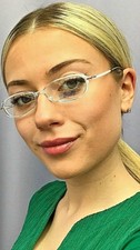 Vintage Light Silhouette SPX 1992 10 6072 50mm Clear White Women's Eyeglasses