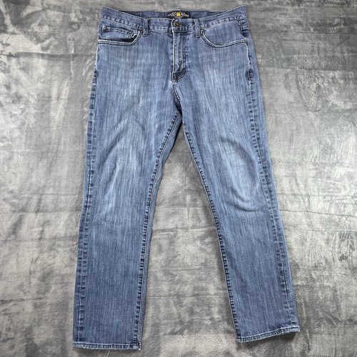 Lucky Brand 410 Athletic Fit Mens Jeans 33x30 Fits 34x30 Blue Medium Wash Denim