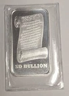 1 oz .999 Fine Silver Bar ~ SD Bullion ~ Constitution / Liberty Bell Bullion