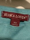 LADIES JESSICA LONDON (n w/ot) AQUA POLY COTTON PANTS SZ 18W — photo 3