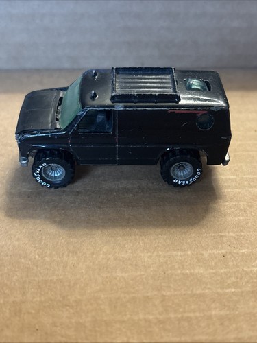 Black 1977 Mattel Hot Wheels Baja Breaker A Team Van Real Riders 1:64 Diecast