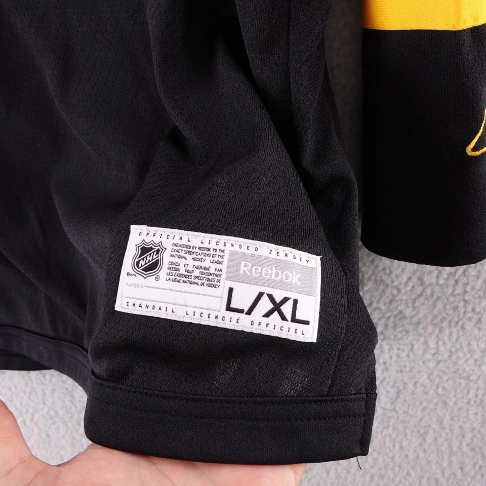 Camiseta deportiva de hockey juvenil Reebok Boston Bruins negra dorada NHL niños L/XL Bear Foto 4 de 4