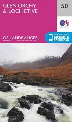 Glen Orchy & Loch Etive (Map) OS Landranger Map