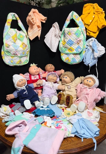 Vintage Cabbage Patch Kid Dolls Lot W/ clothes, Xavier Robert, 1970-1980s