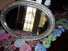 mirrored tray, for small item-jewelry etc. made in INDIA.new with defect.