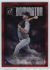 2018 Panini Donruss Dominators Red /149 Justin Verlander #D5 12ui