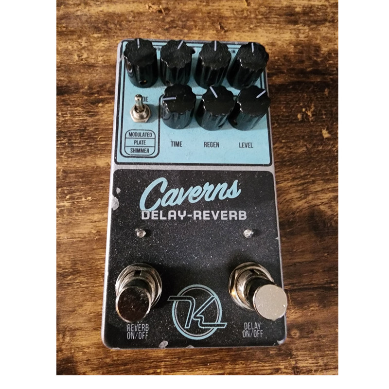 Keeley Caverns Delay-Reverb Guitar Effects Pedal Modulated Plate Shimmer