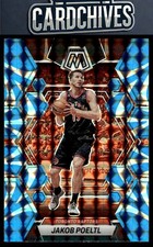 Jakob Poeltl 2022-23 Panini Mosaic #114 Reactive Blue