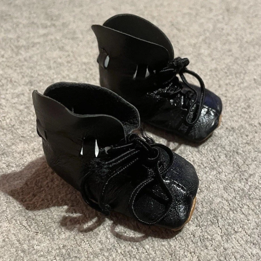 Alta Moda Furga vintage anni ‘60 Scarponcino nero Mod. 8874 per bambole Tre Esse - Immagine 2 di 3