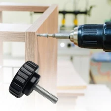 4Pcs Plastic Button Head Ergonomic Knob Round Head Handle Hand Screw Enduring