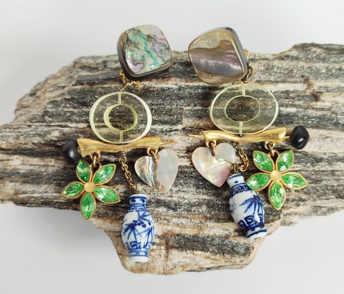 Tolle Ohrringe , Clips , ca. 9,0 x 4,0 cm