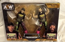 AEW Jazwares Unrivaled Young Bucks Tag Team Figures Nick Matt Jackson Signed