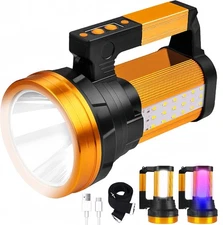 30600MAh Rechargeable Spotlight 2400LM Flashlight Long Lasting 100H Handheld Spo