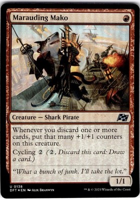 MTG Marauding Mako Aetherdrift HOLO #138