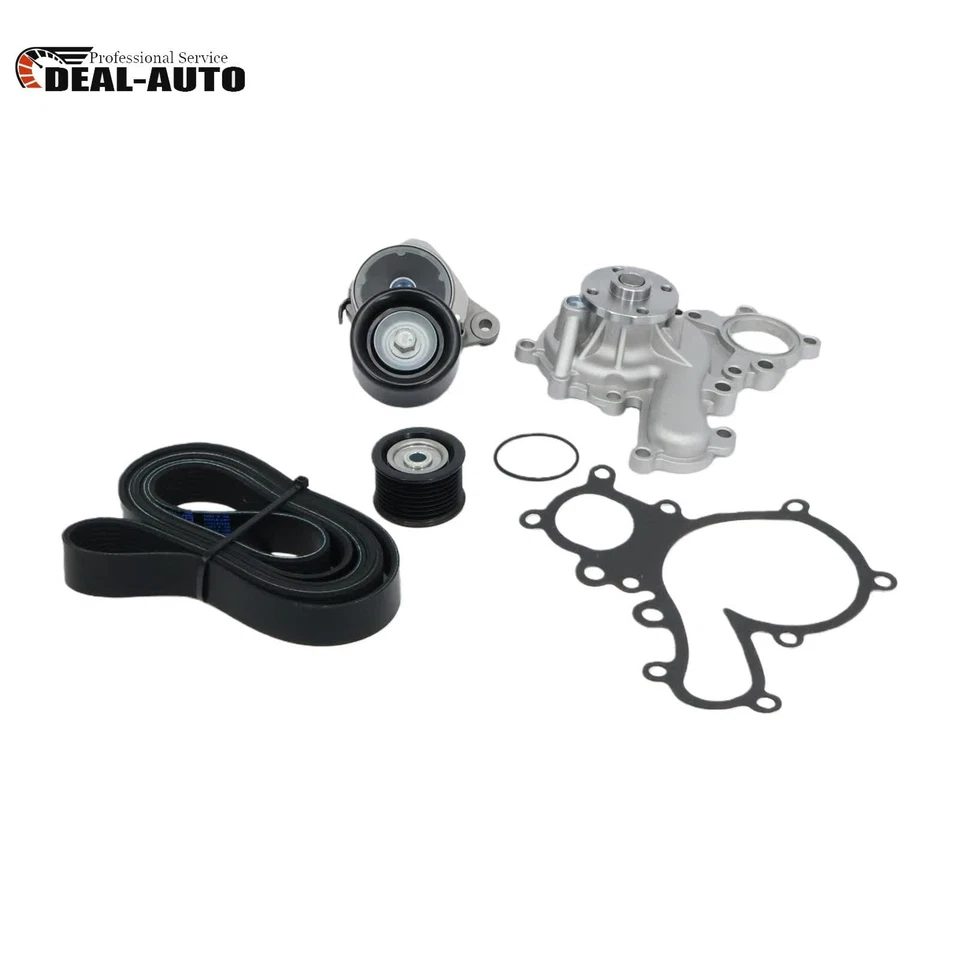 Water Pump Drive Belt Tensioner Pulley Kit Fit Toyota Land Cruiser 5.7L US Stock - Изображение 4 из 4
