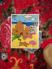Playskool Seashore Fun Vintage Wooden Tray Puzzles 1988. Age 1 to 3 Original USA