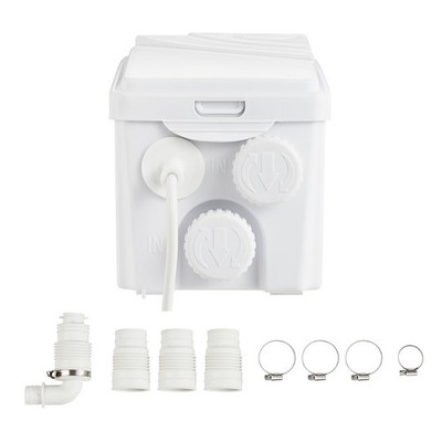 Uimoso Hebeanlage Kleinhebeanlage Abwasserpumpe 7m 350W 3 Wassereinlässen