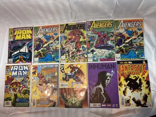 10 Old Vintage Comics Job Lot Bundle Marvel Dc Super Hero’s Hulk Spider-man