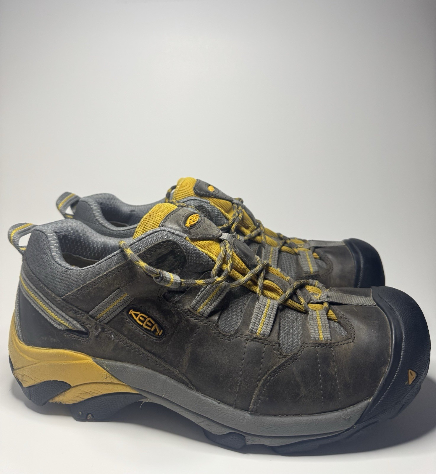 Scarpe da trekking Keen Brown Utility Detroit punta bassa morbida ASTM F 2892 11 uomo 10 5