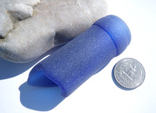 Sea Glass, Cobalt Blue Wine Bottle Neck