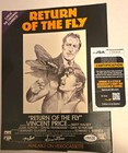Autographed Return of the Fly VHS (1959)  NTSC Vincent Price Horror SciFi NR JSA