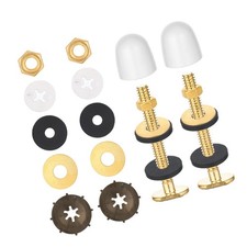 Toilet Bolts for Floor, 2 Pack Heavy Duty Toilets Floor Bolts and Caps Closet...