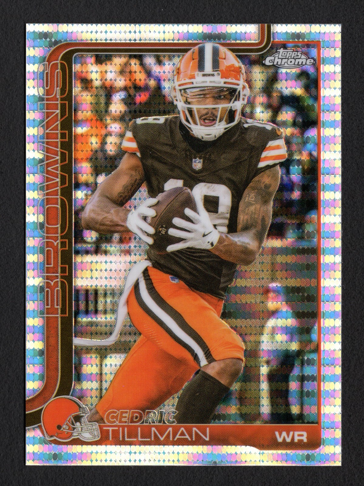 Cedric Tillman 2025 Topps Chrome Pulsar Refractor #67 Browns