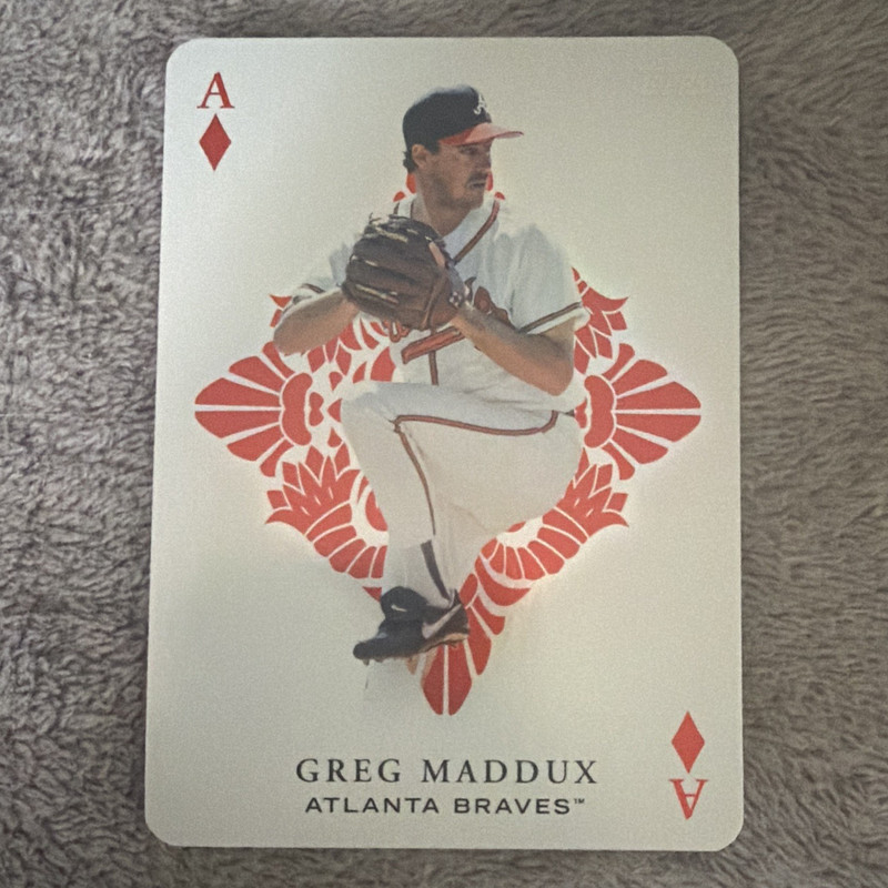 Topps All Aces Greg Maddux Atlanta Braves Ace of Diamonds Playing Card