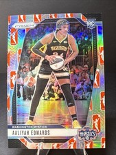 2024 Panini Prizm WNBA AALIYAH EDWARDS #70 WNBA Logo Prizm RC Rookie SP Mystics