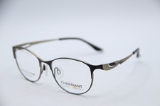 NEW CHARMANT CH 10607 BK BLACK GRAY AUTHENTIC EYEGLASSES 50-16