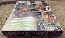 Vintage Springbok Super Bowl Tickets 500 Pc Puzzle 1967-1995 Tickets Complete