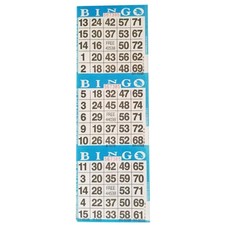 Fun Bingo Game Cards - 10-Card Books, 10 Colors