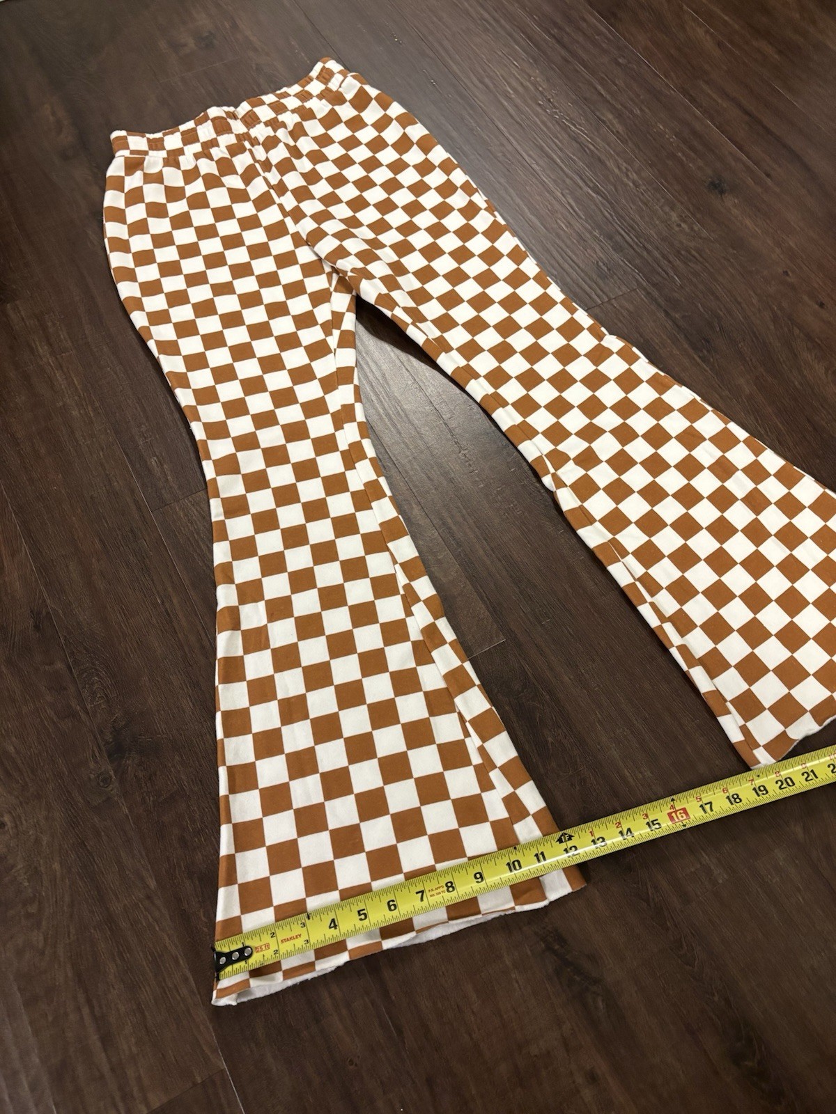 Grayson Threads Checkered Bell Bottom Flared Leg … - image 9