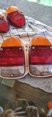 Orginal HELLA Eierleuchten ,Rückleuchten ,Lichtscheiben Oldtimer VW Käfer, Bus - Bild 1 von 4