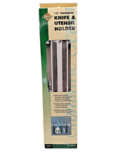 12" NOS Magnetic Knife Holder Wall Mount Kitchen Tool Utensil Rack Strip Storage