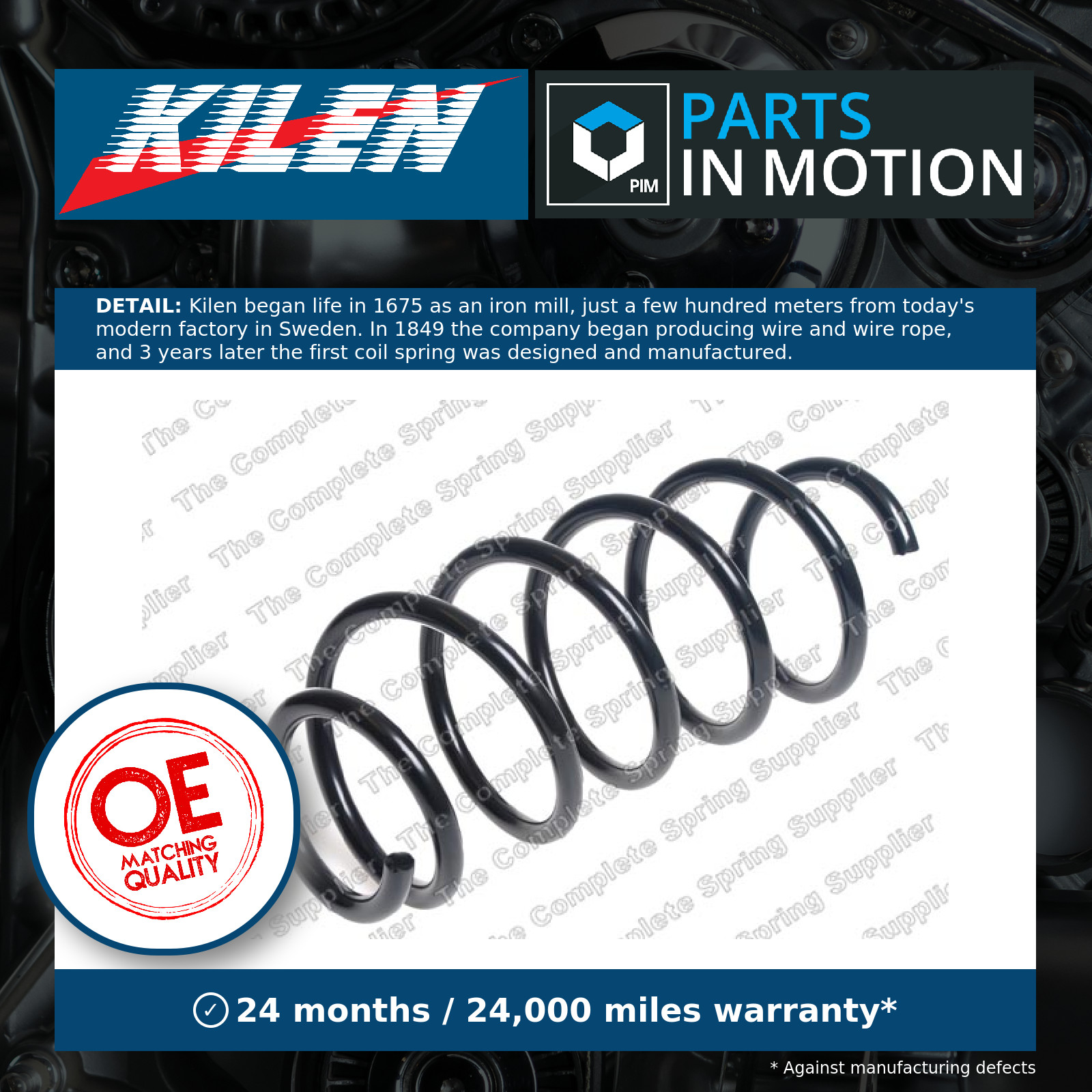 Suspension spring Front Axle Coil Spring 4035774 LESJÖFORS for HONDA CIVIC IX - Image 4