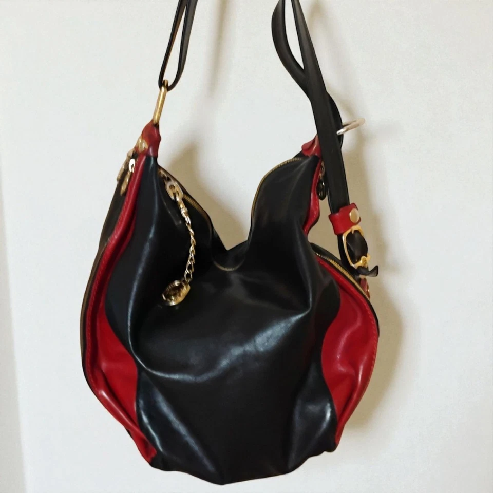 MARINO ORLANDI Embossed Logo Sling Bag/ Backpack/ Convertible to Shoulder Bag - Image 2 of 4